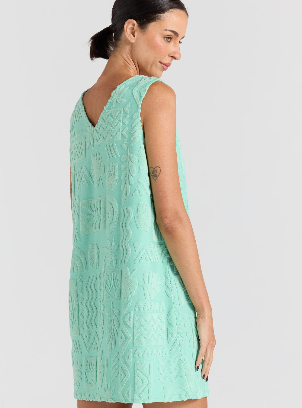 Mai Tai V Tunic Dress - Mint