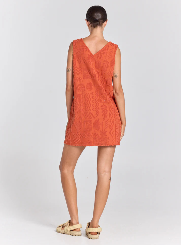 Mai Tai V Tunic Towelling Dress - Sienna