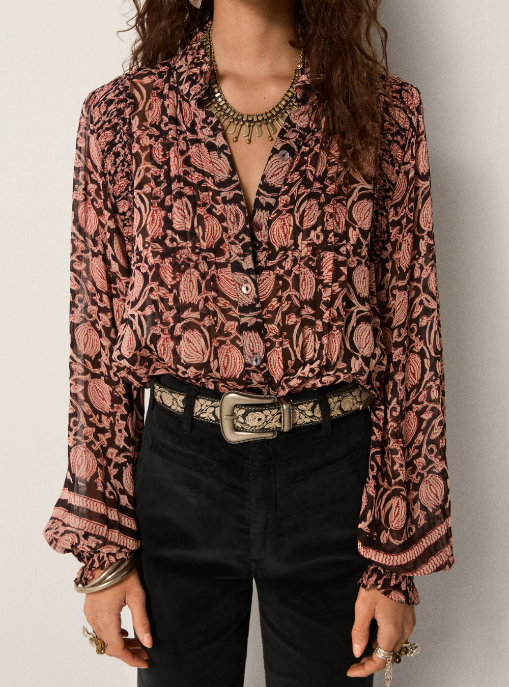 Mia Blouse - Ebony Rose
