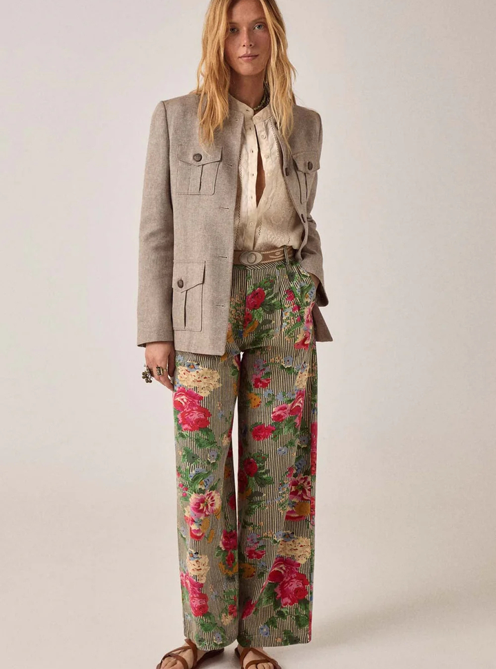 Virginia Blouse - Linen Solstice