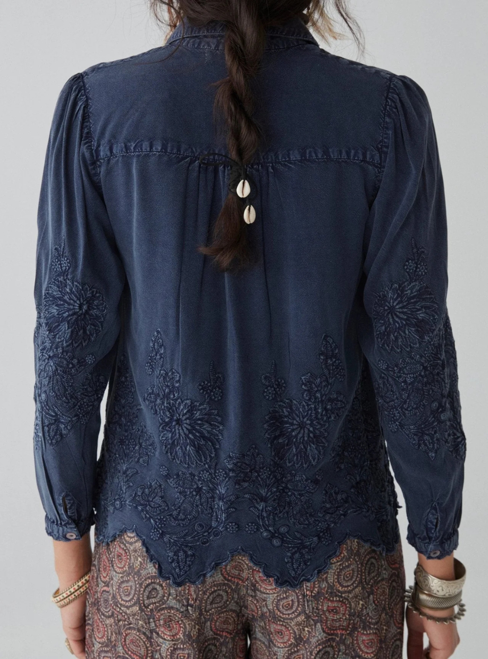 Ariana Blouse - Indigo Blue