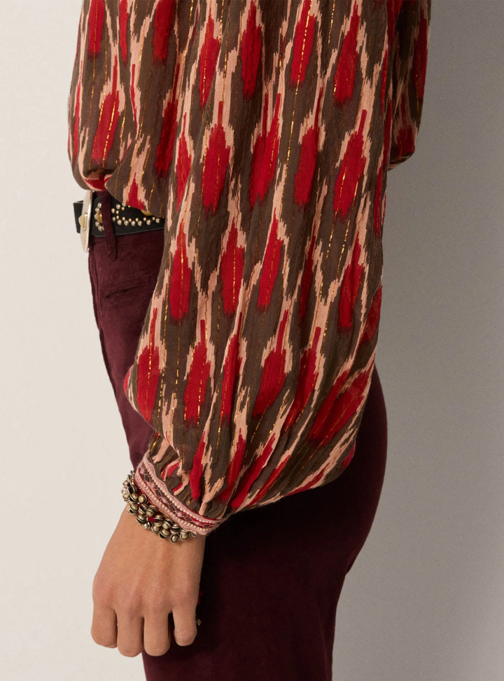 Etta Blouse - Bonfire Volcano