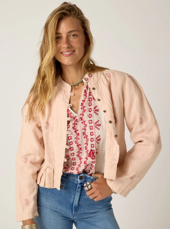 Antonella Blouse - Red Cranberry