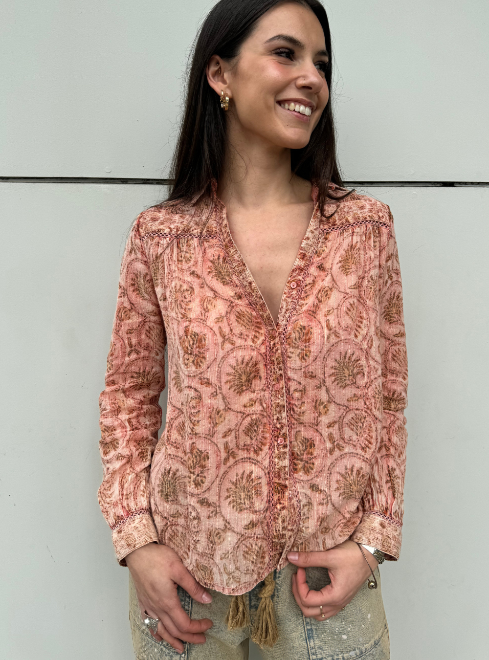 Bob Blouse - Vintage Rose