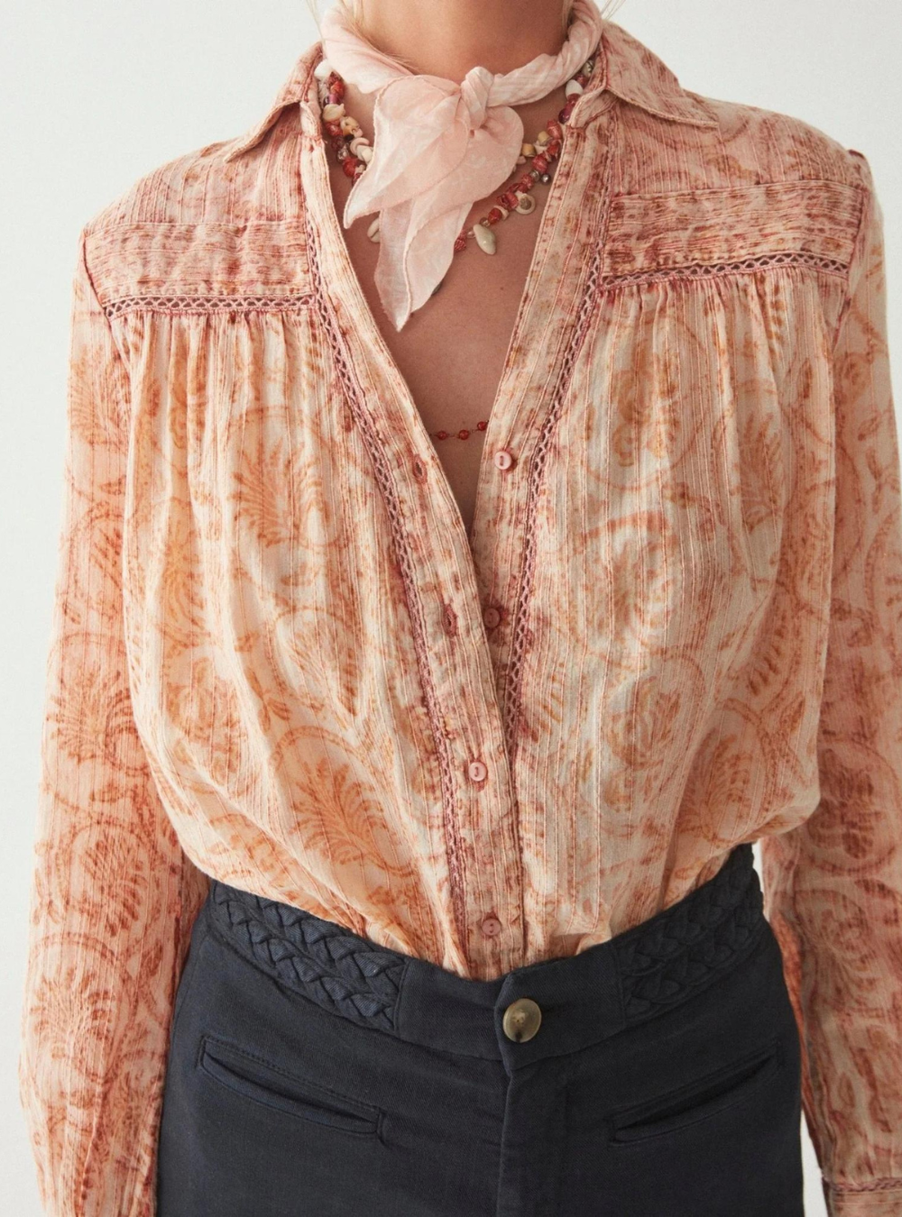 Bob Blouse - Vintage Rose