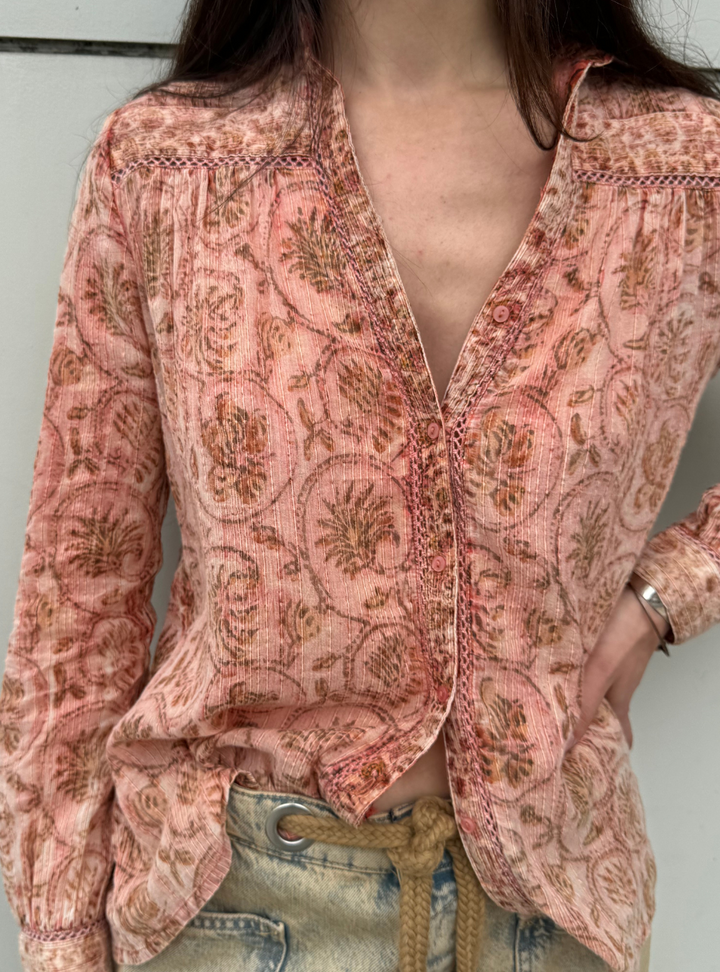 Bob Blouse - Vintage Rose