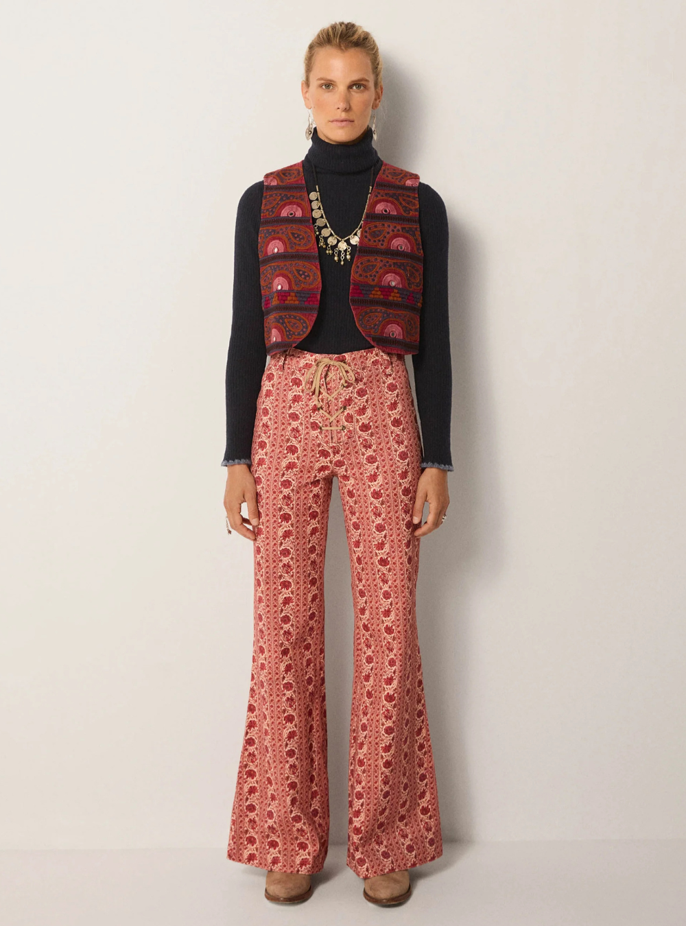 Calypso Pant - Border Clavel