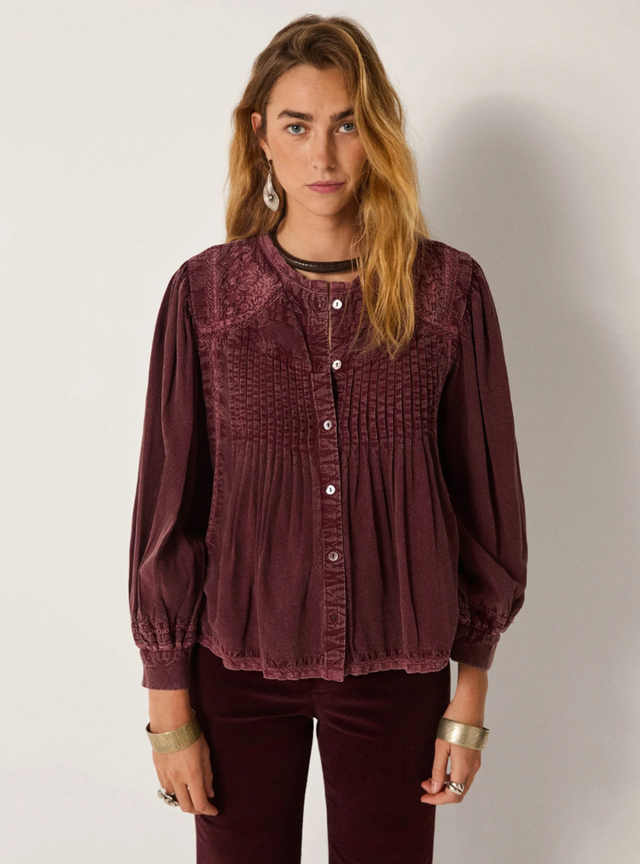 Carmen Blouse - Clay Red