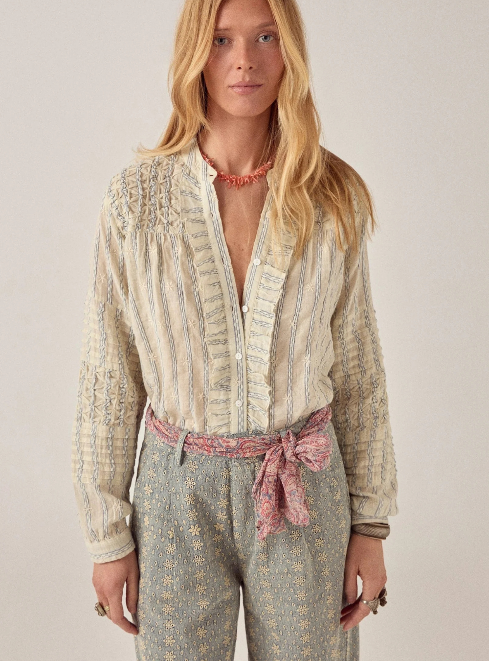 Elta Blouse - Cloud Thread