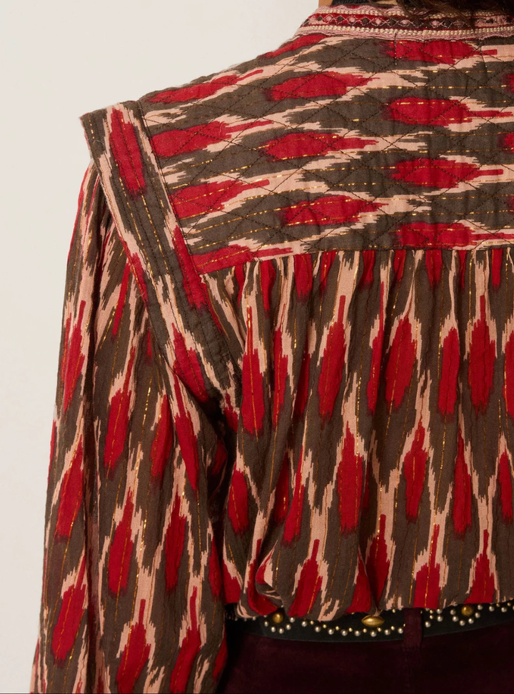 Etta Blouse - Bonfire Volcano