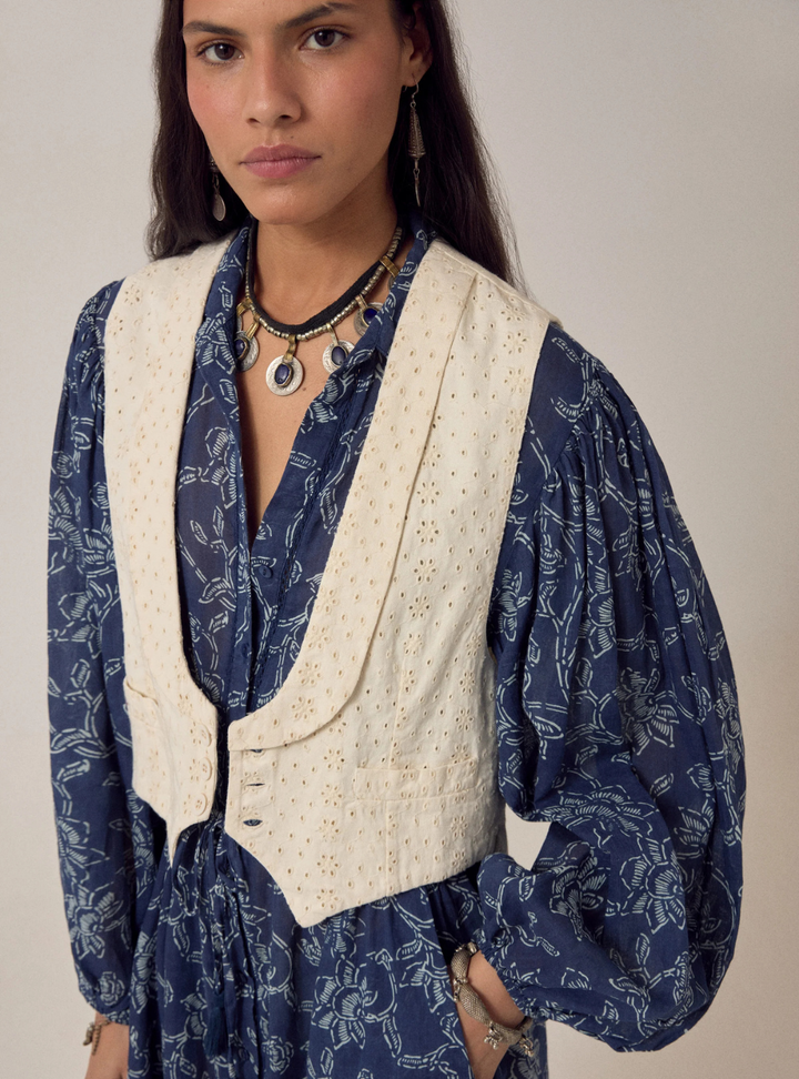 Florence Vest - Shell Brodé