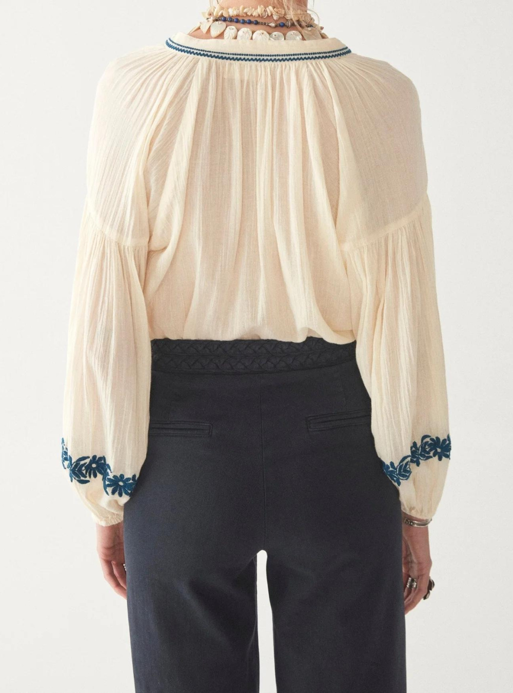 Lina Blouse - Holbox Blue