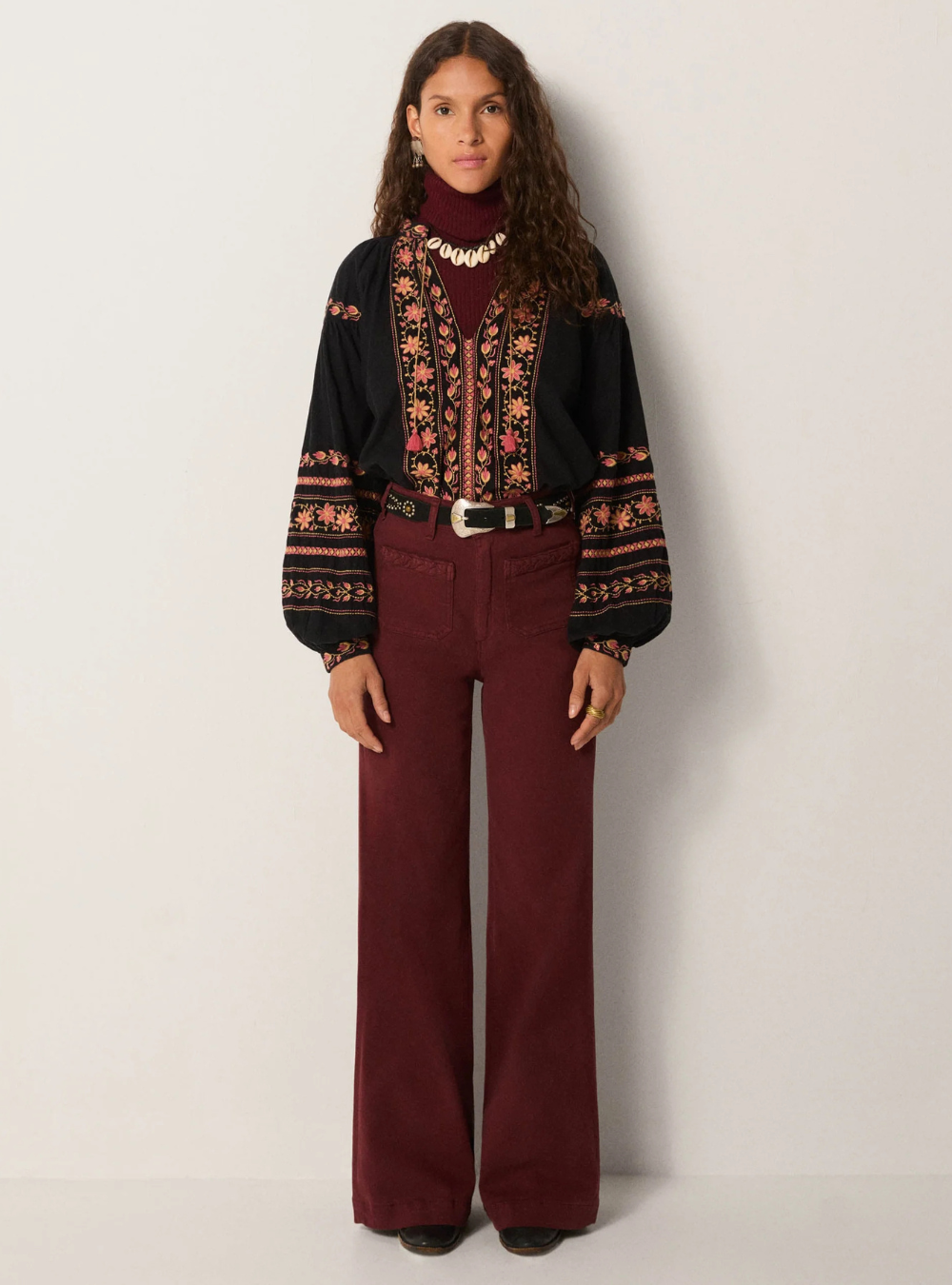Virginia Blouse - Night Garden