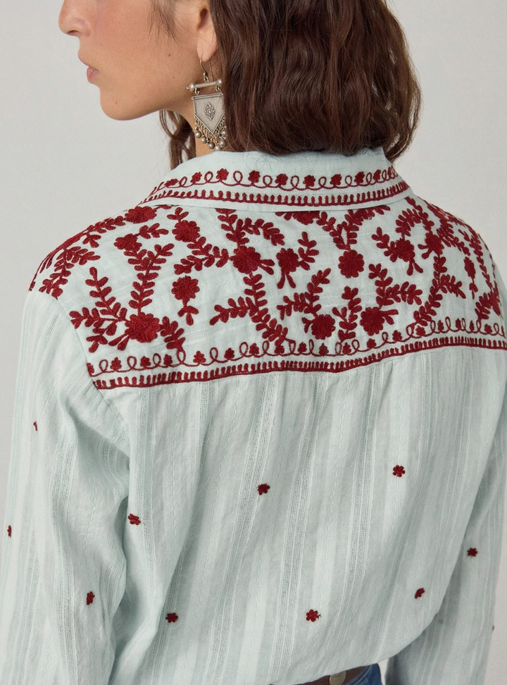 Salinger Shirt - Blue Paprika