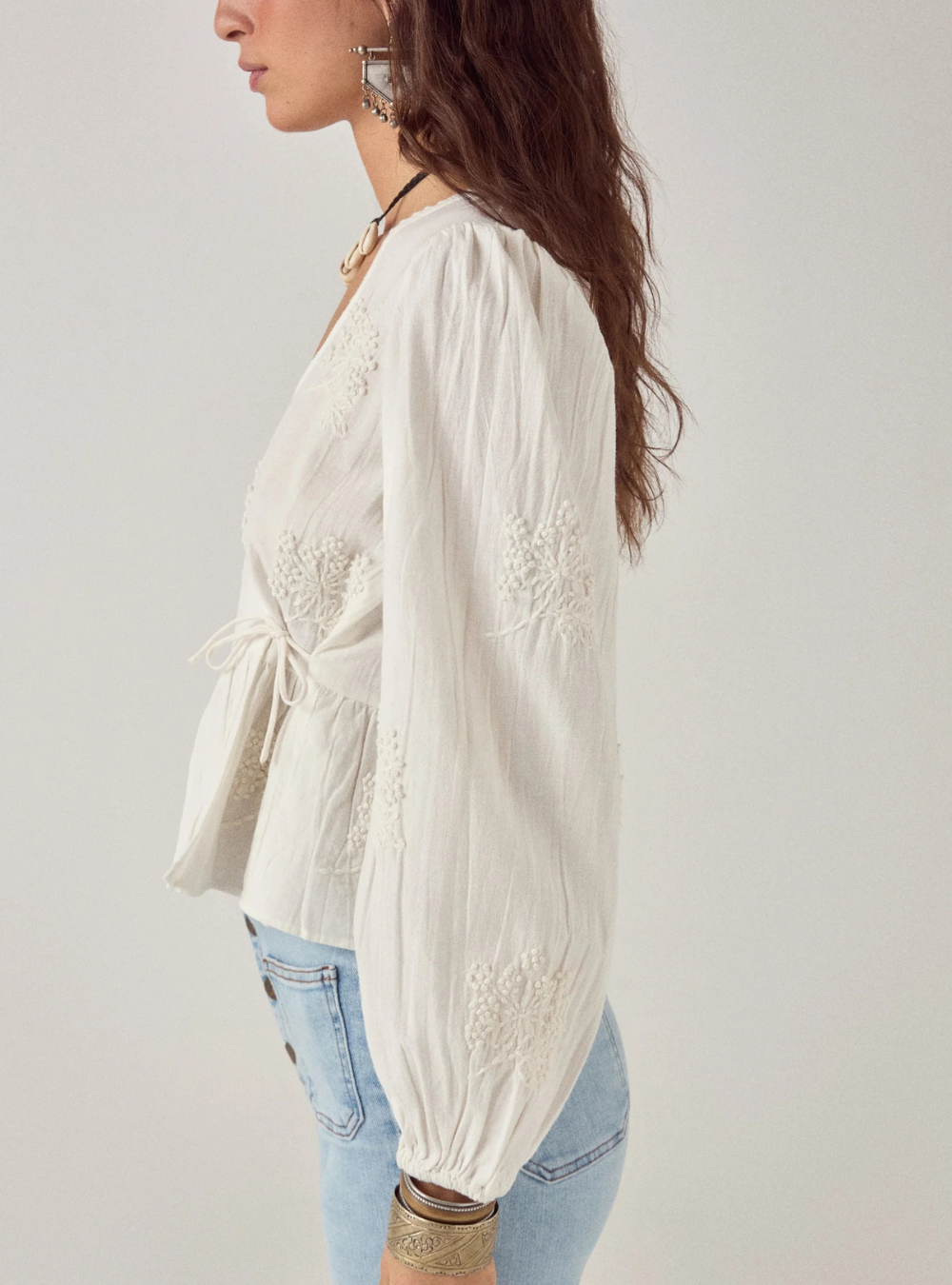 Salma Blouse - White Magnolia