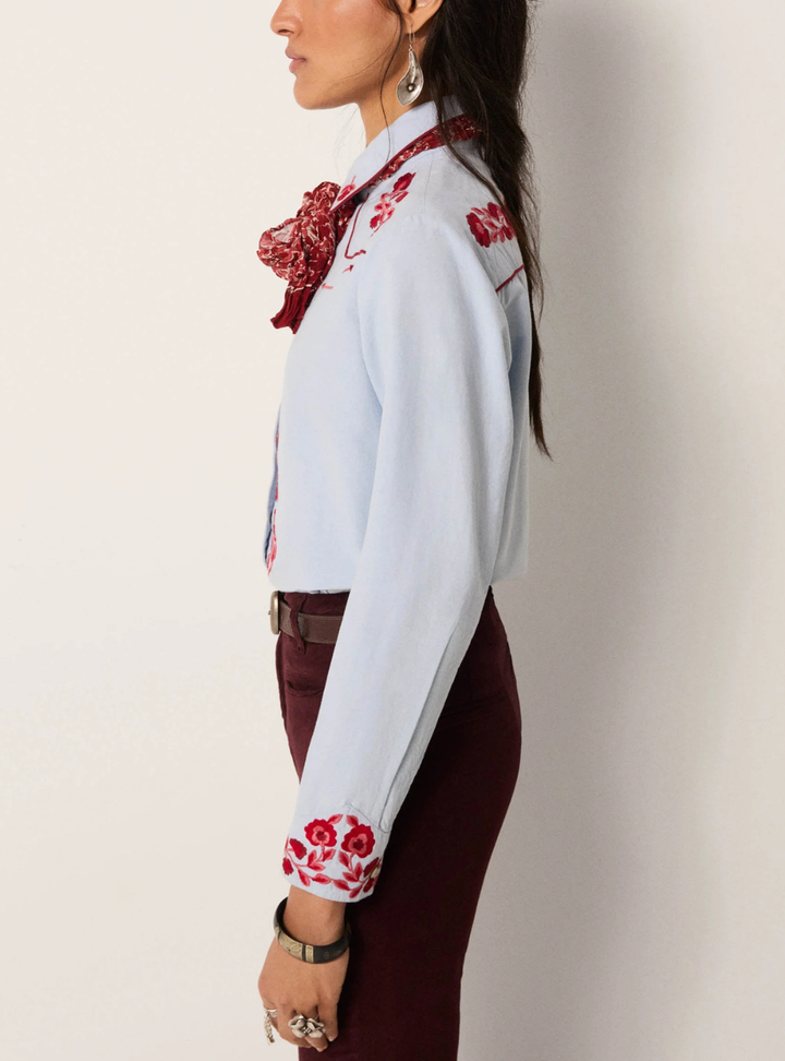 Jose Blouse - Ranch Blue