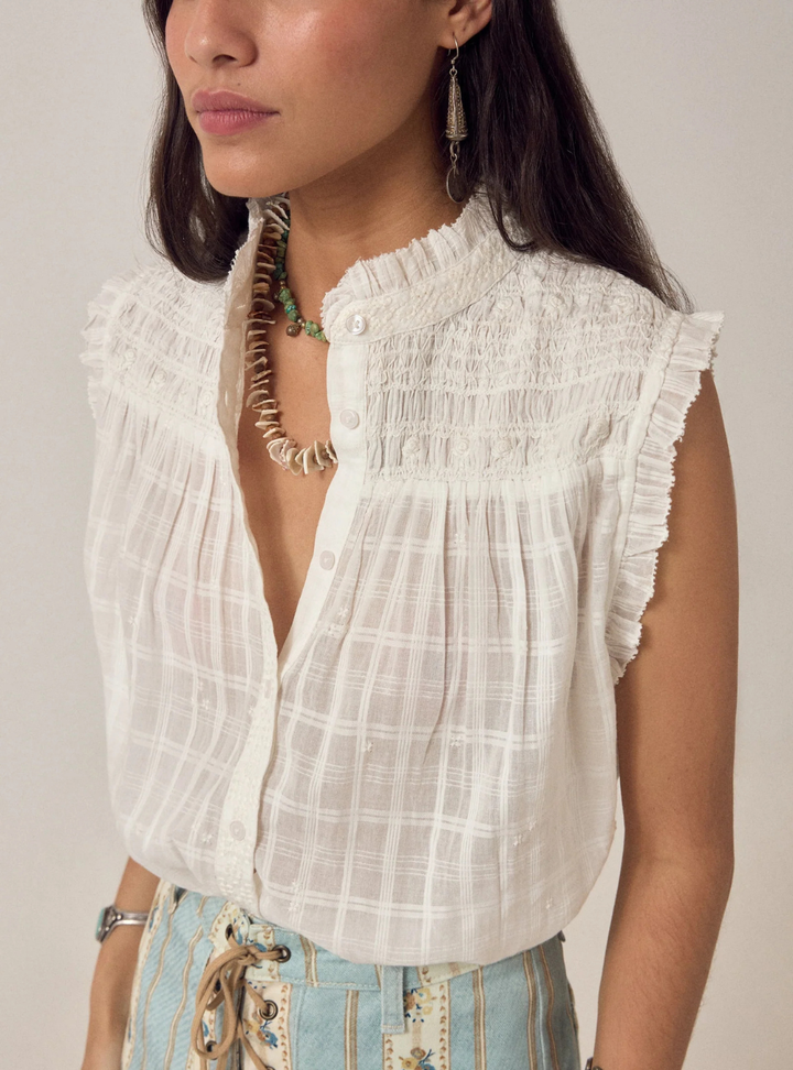 Elvis Sleeveless Blouse - Love Me Tender