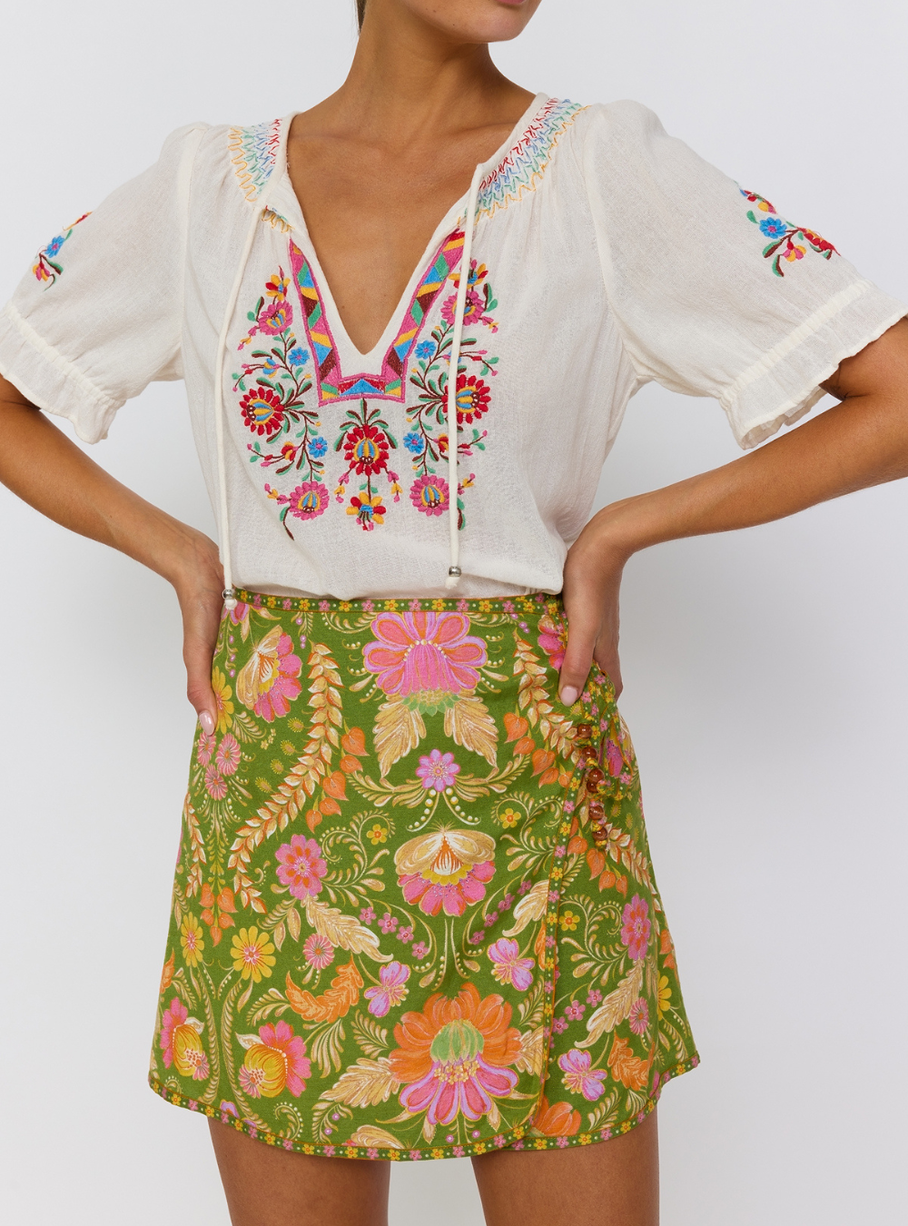 Maison Mini Skirt - Guava