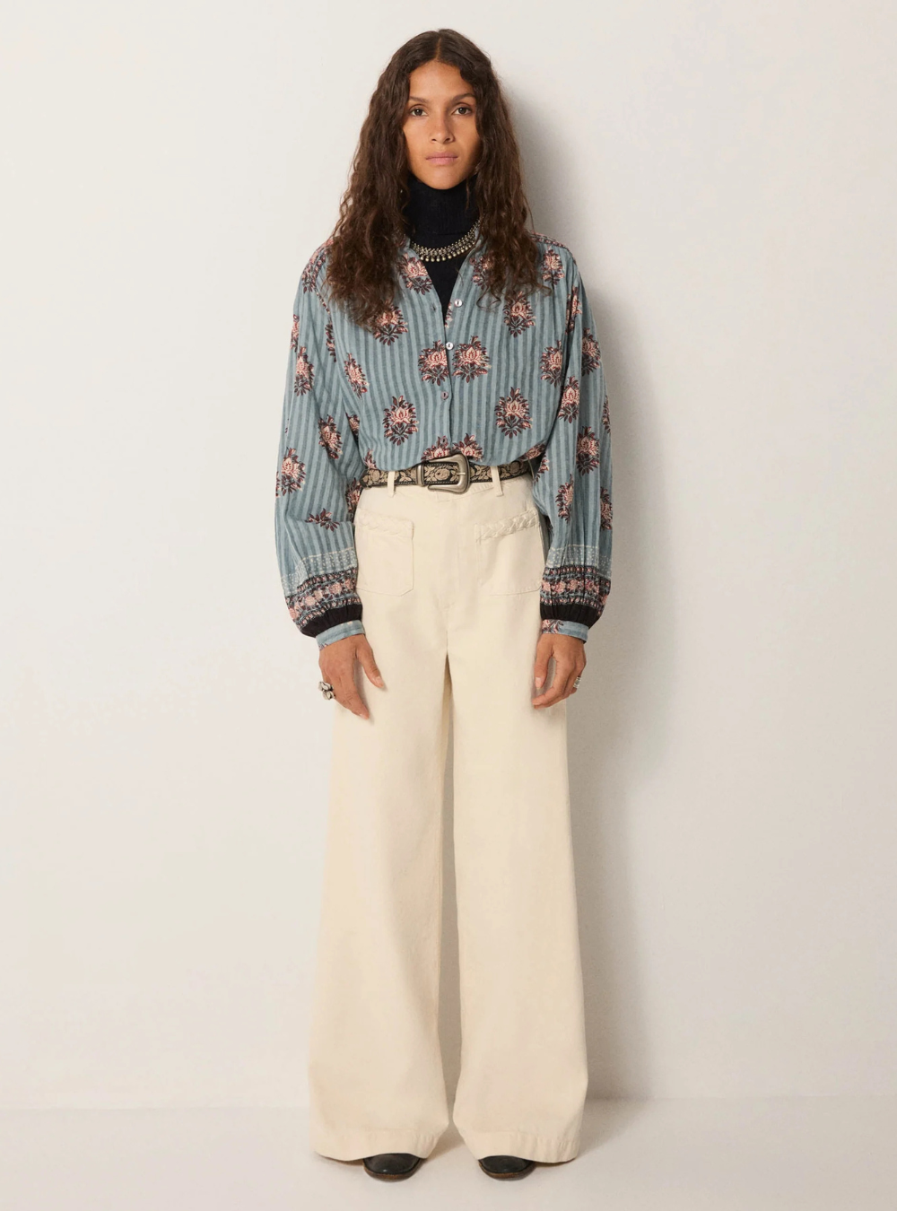 Omara Blouse - Cerulean Mist