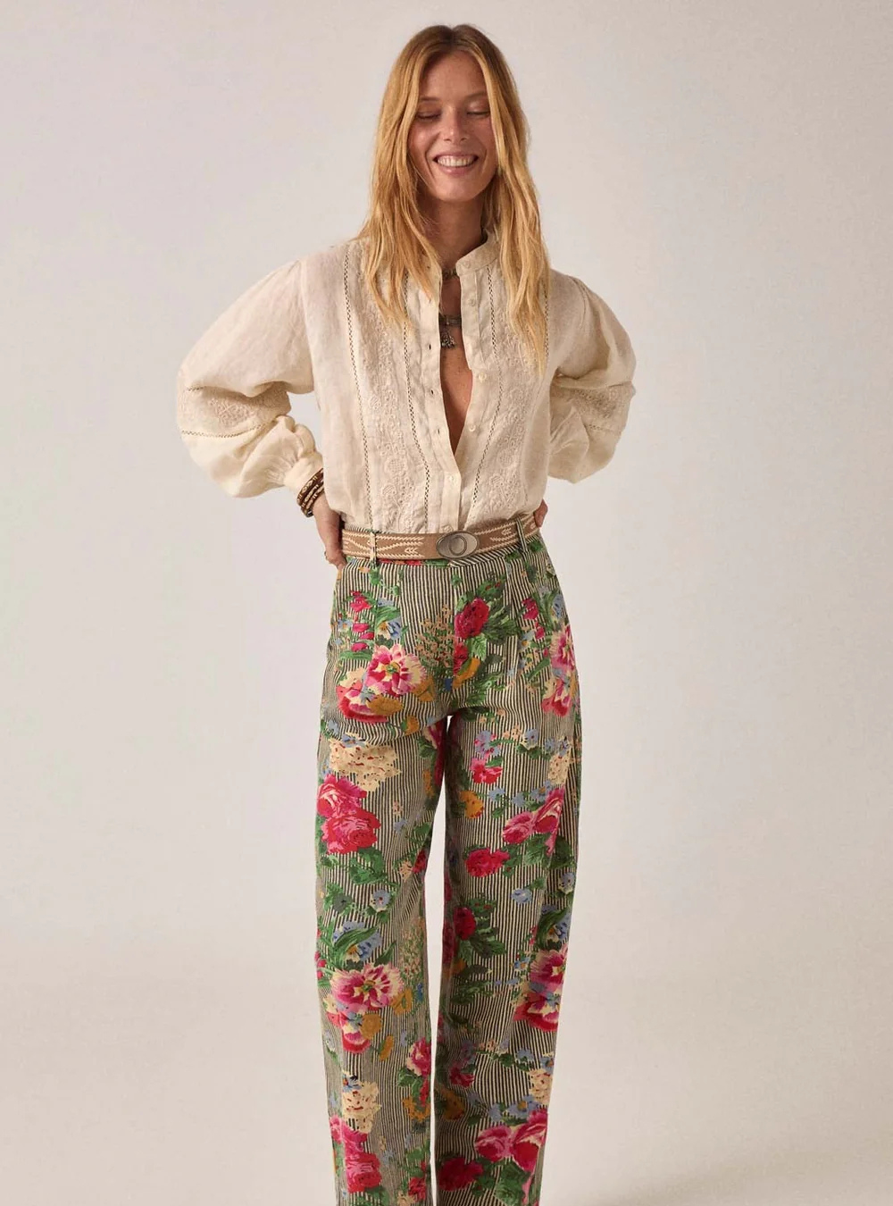 Virginia Blouse - Linen Solstice