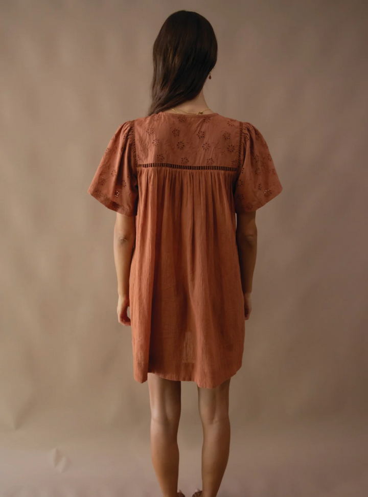 Juniper Smock Dress - Spice