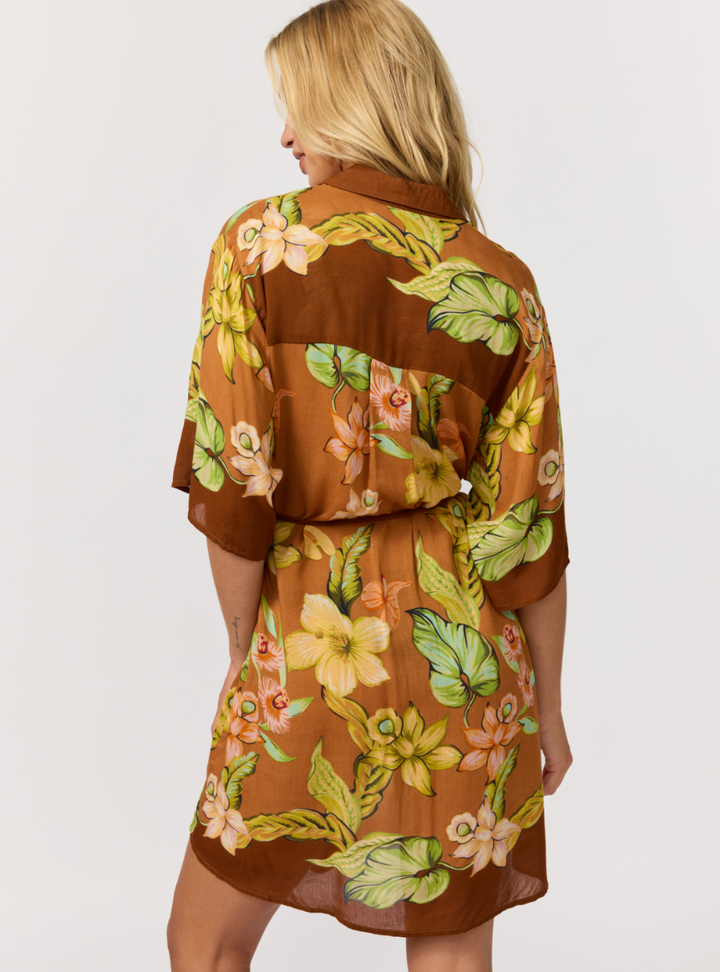 Lois Shirt Dress - Marigold