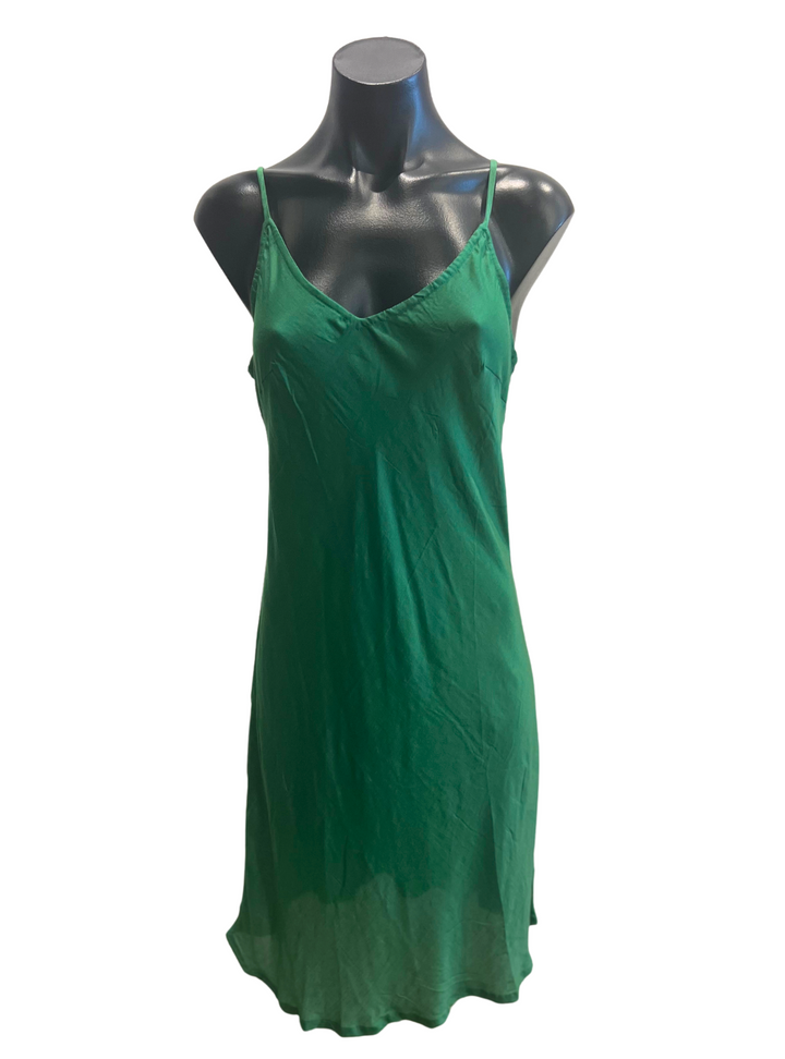 Marilyn Short Slip Dress - Kelly Green