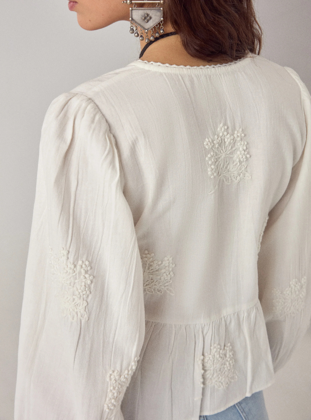 Salma Blouse - White Magnolia