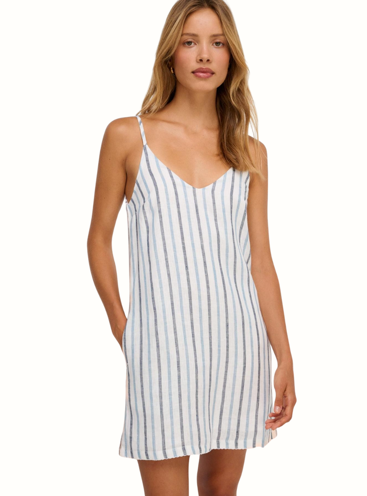 Mattie Stripe Dress - Blue