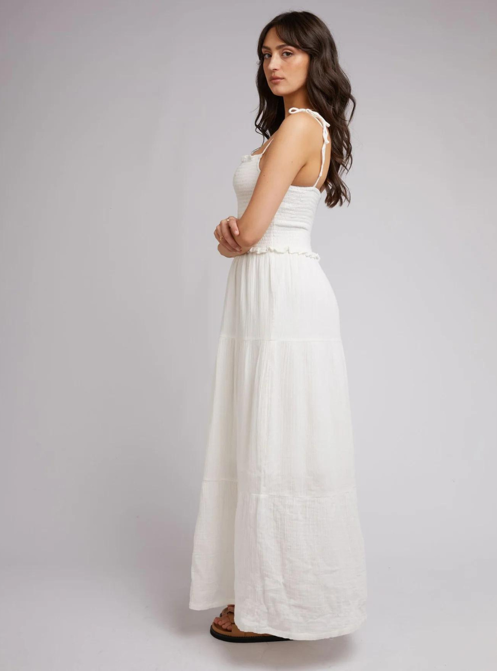 Rowie Maxi Dress - Vintage White