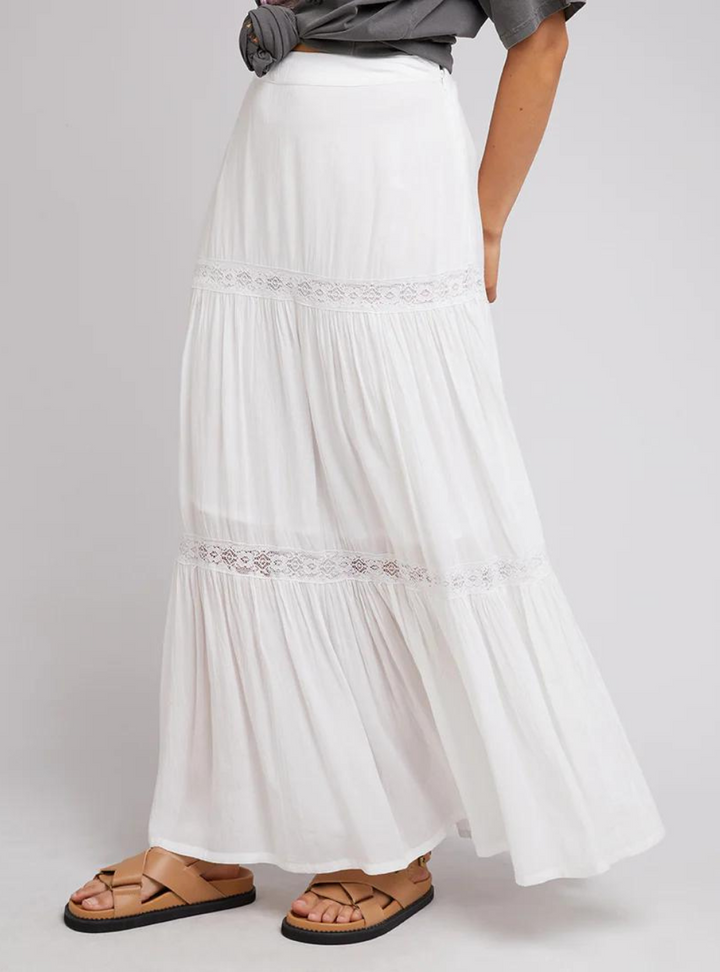 Denver Maxi Skirt - White