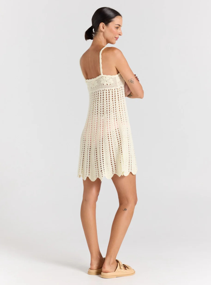 Maya Knit Singlet Dress - Vanilla