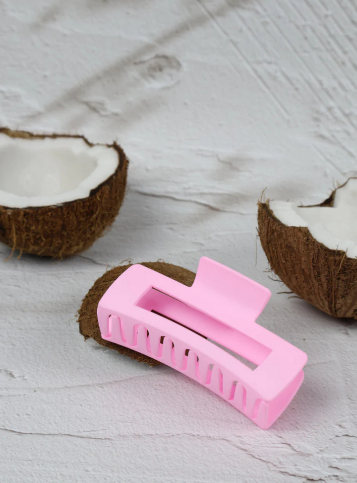 Claw Clip Medium Elongated Rectangle - Fairy Floss