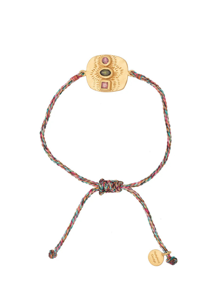 Mellah Bracelet with Pink and Green Tourmaline