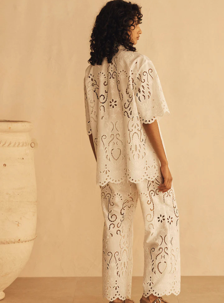 Merletti Lace Cropped Pant