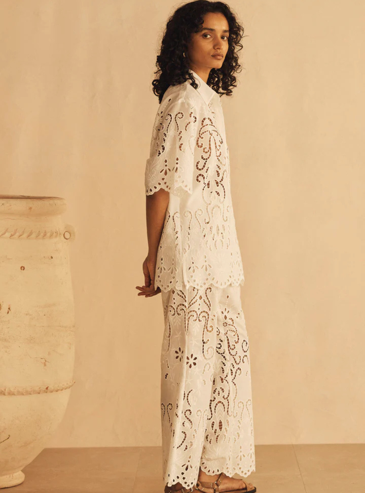Merletti Lace Oversized Shirt
