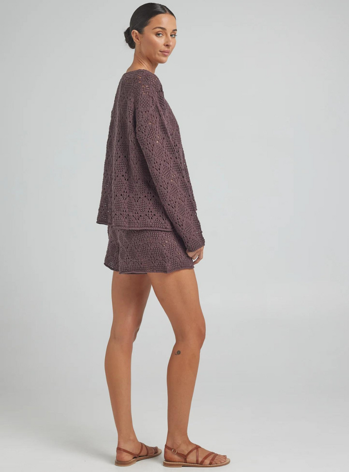 Messina LS Knit Top - Coco