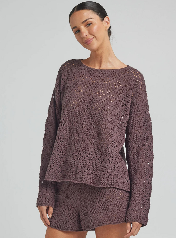 Messina LS Knit Top - Coco