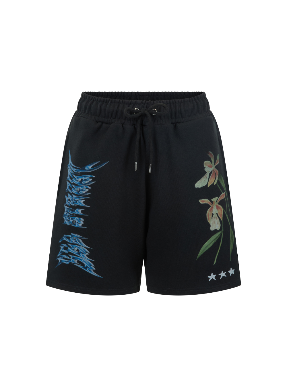 Metallic Boy Track Short - Washed Black