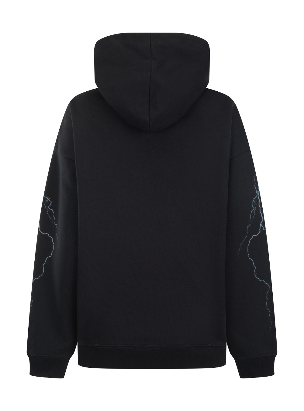 Metallic Diver Oversized Hoody - Washed Black