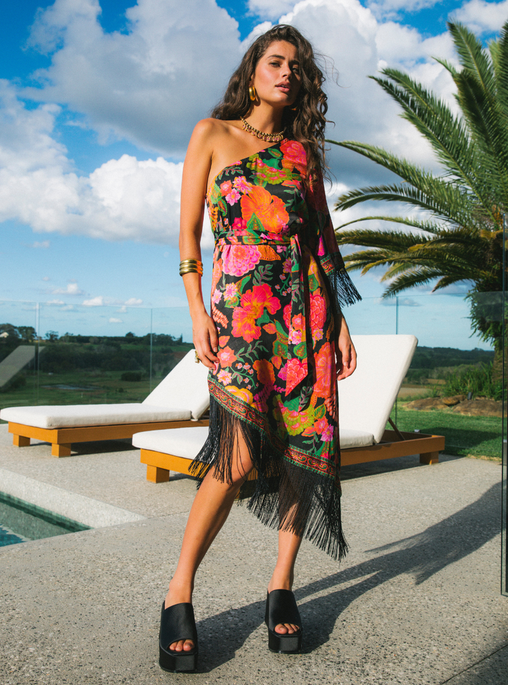 Lady Luck Midi Dress - Paprika