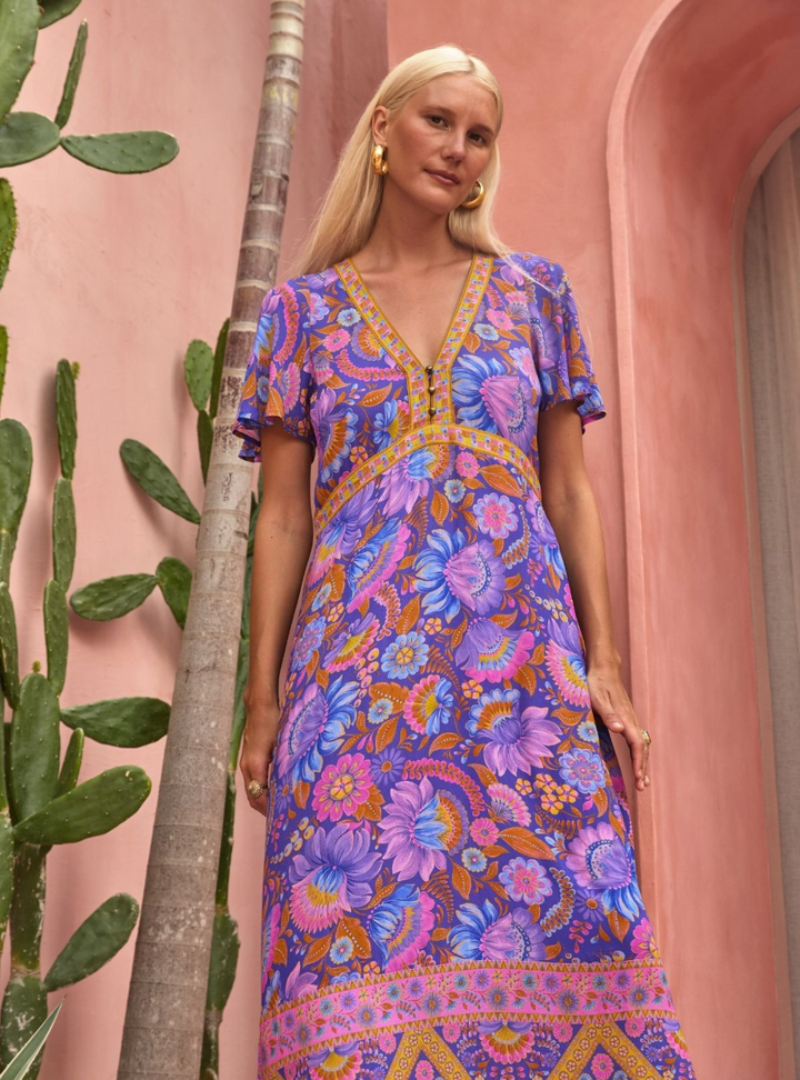 Purdy Midi Dress - Violeta