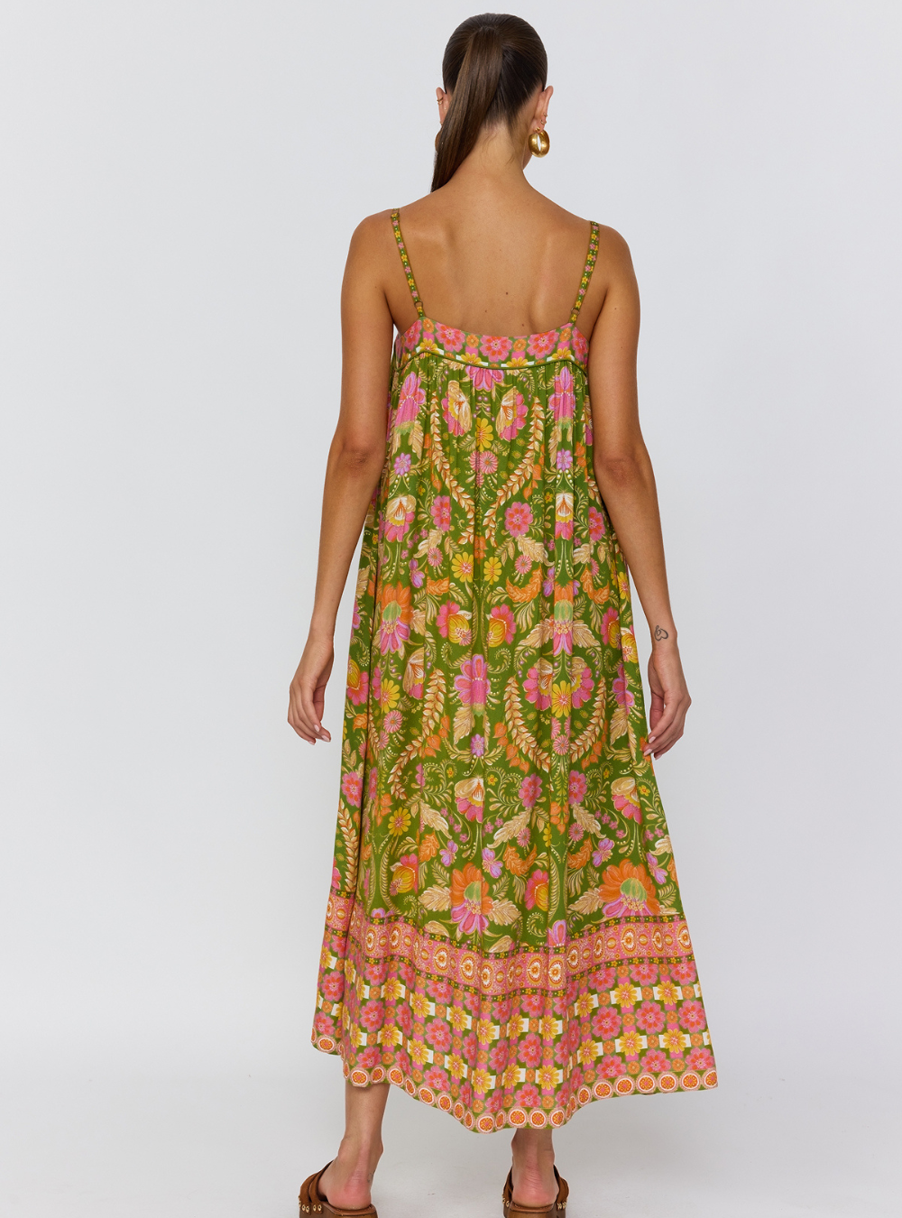 Estella Midi Dress - Guava