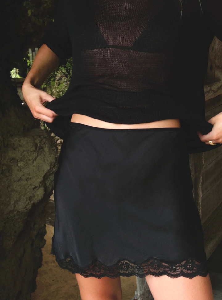 Nalu Mini Skirt - Black