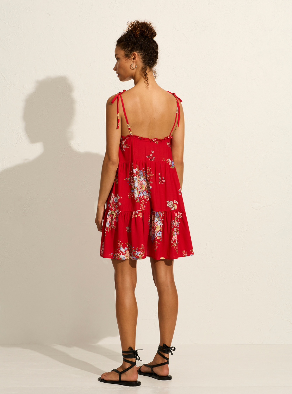 Cameo Mini Dress - Red Amoure Floral