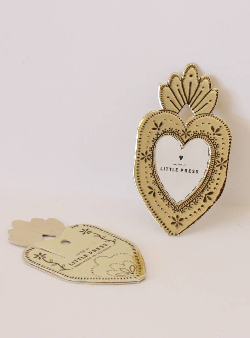Mini Heart Frame - Gold Foil