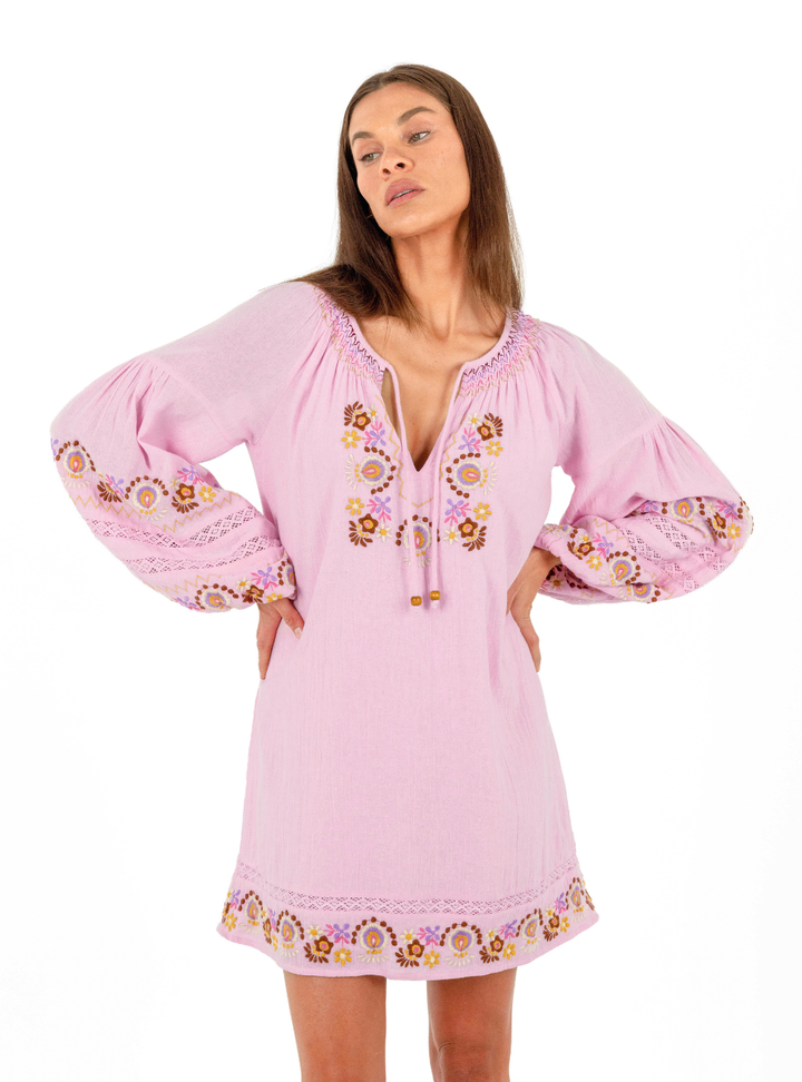 Iris Mini Dress - Petal