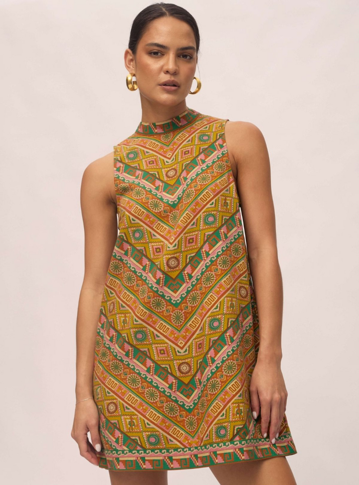 Twiggy Mini Dress - Cedar