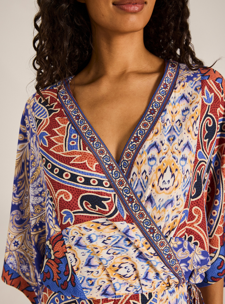 Tali Mini Wrap Dress - Azura