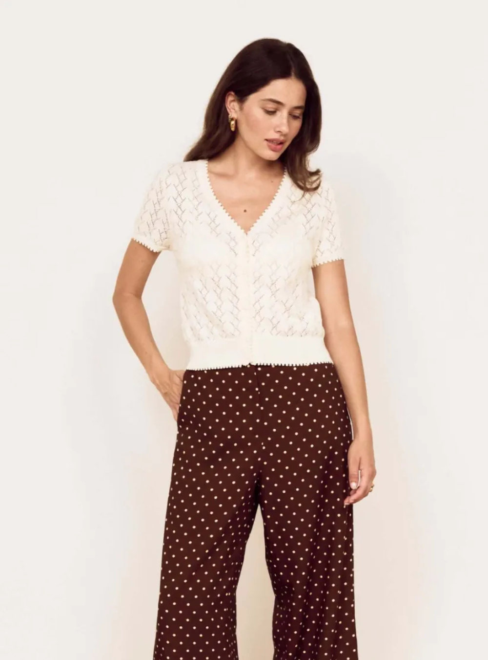 Calla Knit Cardi - Ivory